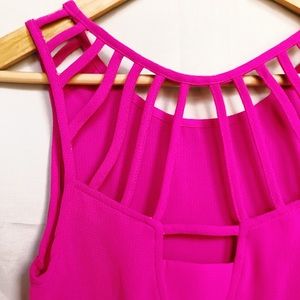 Hot Pink Strappy Back Tank